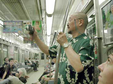 Hiros in the metro